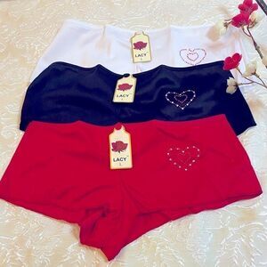 🌺Women’s lacy fashion super cute panties pack of 3 Size : large